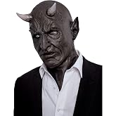Ghoulish Productions Mephistopheles Dark Skin Demon Latex Hyper Mask. Adult Collectible One Size Mask