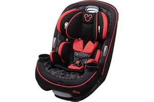 Disney Grow and Go Convertible Car Seat, Rear Facing 5-40 pounds, Forward Facing 30-65 pounds, Booster 40-100 lbs, Convert from Infant to Toddler, Simply Mickey