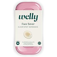 Welly Bandages - Face Savers, Hydrocolloid, Adhesive, Small Spot Shape, Clear - 36 ct