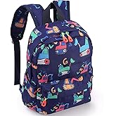 Zicac Toddler Backpack Cute Canvas Preschool Backpacks for Boys Girls, Kids Backpack Perfect for Daycare and Preschool