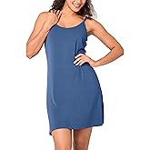 BAMBOO COOL Womens Chemise Sleepshirts with Adjustable Spaghetti Strap Homewear Soft Tank Nightgown