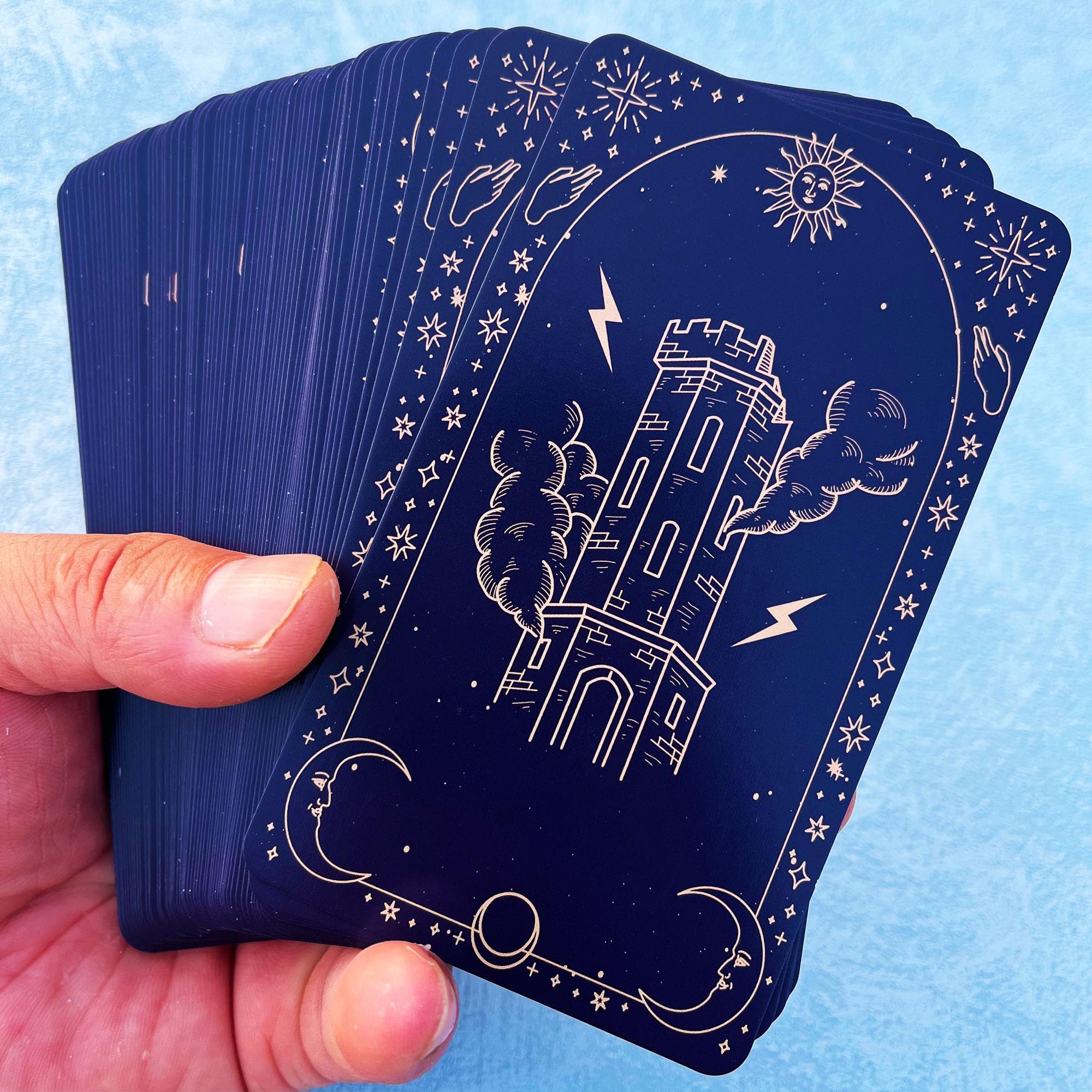 soulme Tarot Cards for Beginners, Tarot Cards with Meanings on Them, Learning Tarot Deck, Reading Divination Tool