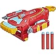 Avengers Marvel Mech Strike Iron Man Strikeshot Gauntlet Role Play Toy with 3 NERF Darts, Pull Handle to Expand, for Kids Ages 5 and Up