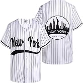 DEHANER City Baseball Jerseys for Men Women Button Down Casual Shirts Streetwear Outfits Fans Tops