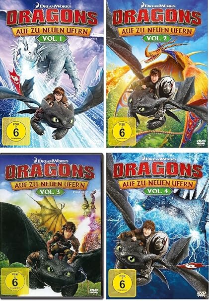 Dragons Auf Zu Neuen Ufern Staffel 3 Dragons - Auf zu neuen Ufern Staffel 3.1 - 3.4 / Volume 1-4 im Set
