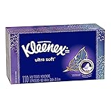 Kleenex Ultra Soft Facial Tissues, 1 Flat Box, 110