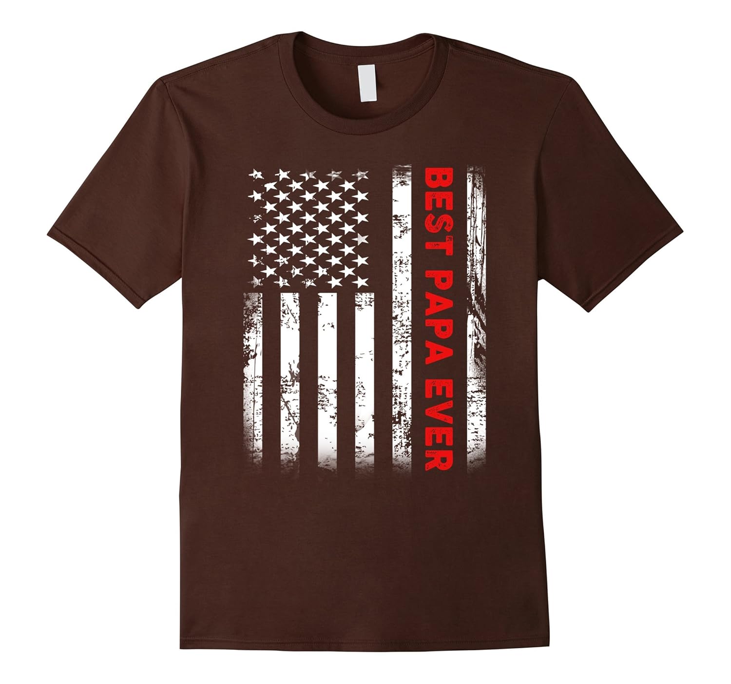 Best Papa Ever American Flag Tshirt Gifts For Dad Father-anz