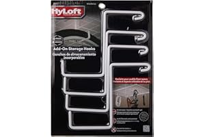 HyLoft 00212 Add-On Storage Hook Accessory for HyLoft Model-540 Ceiling Rack, 4 Count , White
