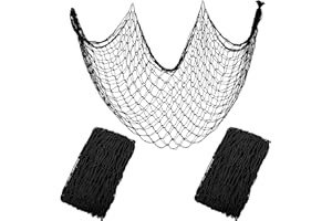 YuanDe 2 Pack Fish Net Decorations for Party