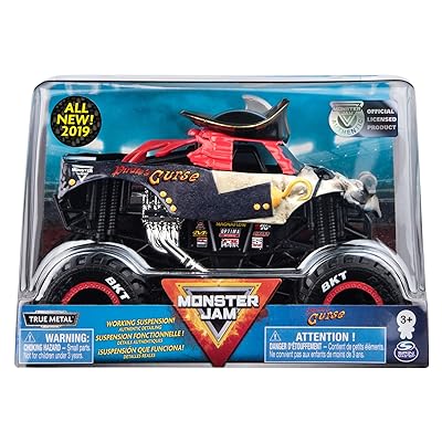 Monster Jam Official Pirate's Curse Monster Truck, Die-Cast Vehicle 1:24 Scale