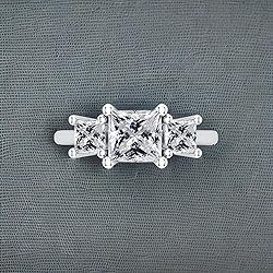 Dazzlingrock Collection Princess Lab Created White