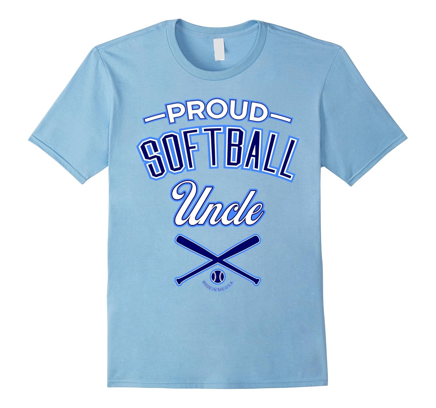Mens Proud Softball Uncle TShirtTD Teedep