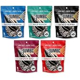 JUMBO Sunflower Seeds Variety Pack - Salted Original, Wild Ranch, Jacked Pepper, Smokin BBQ, Sweet Chipotle - Flavored Roasted In-Shell Seeds to Eat (10 Bags)