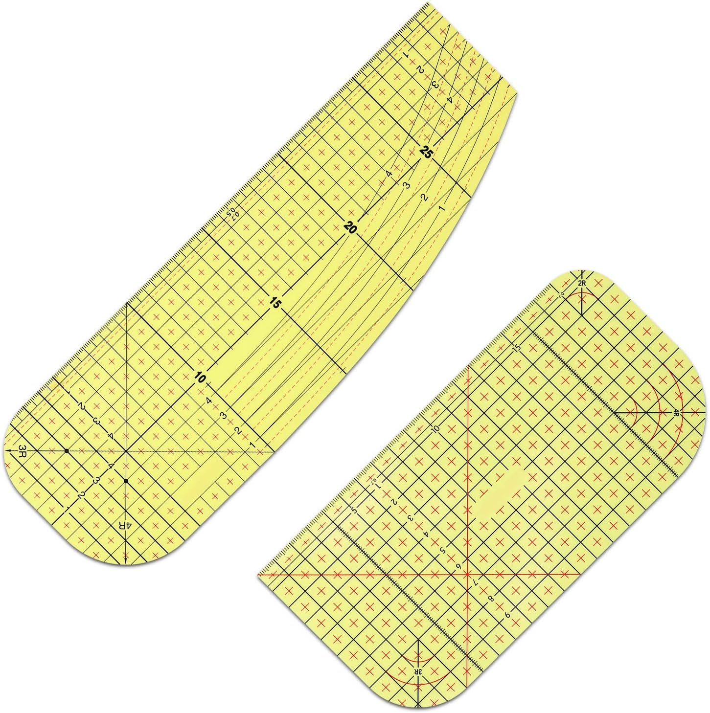 2PCs Hot Press Ruler Set DIY Sewing Accessories and Supplies for
