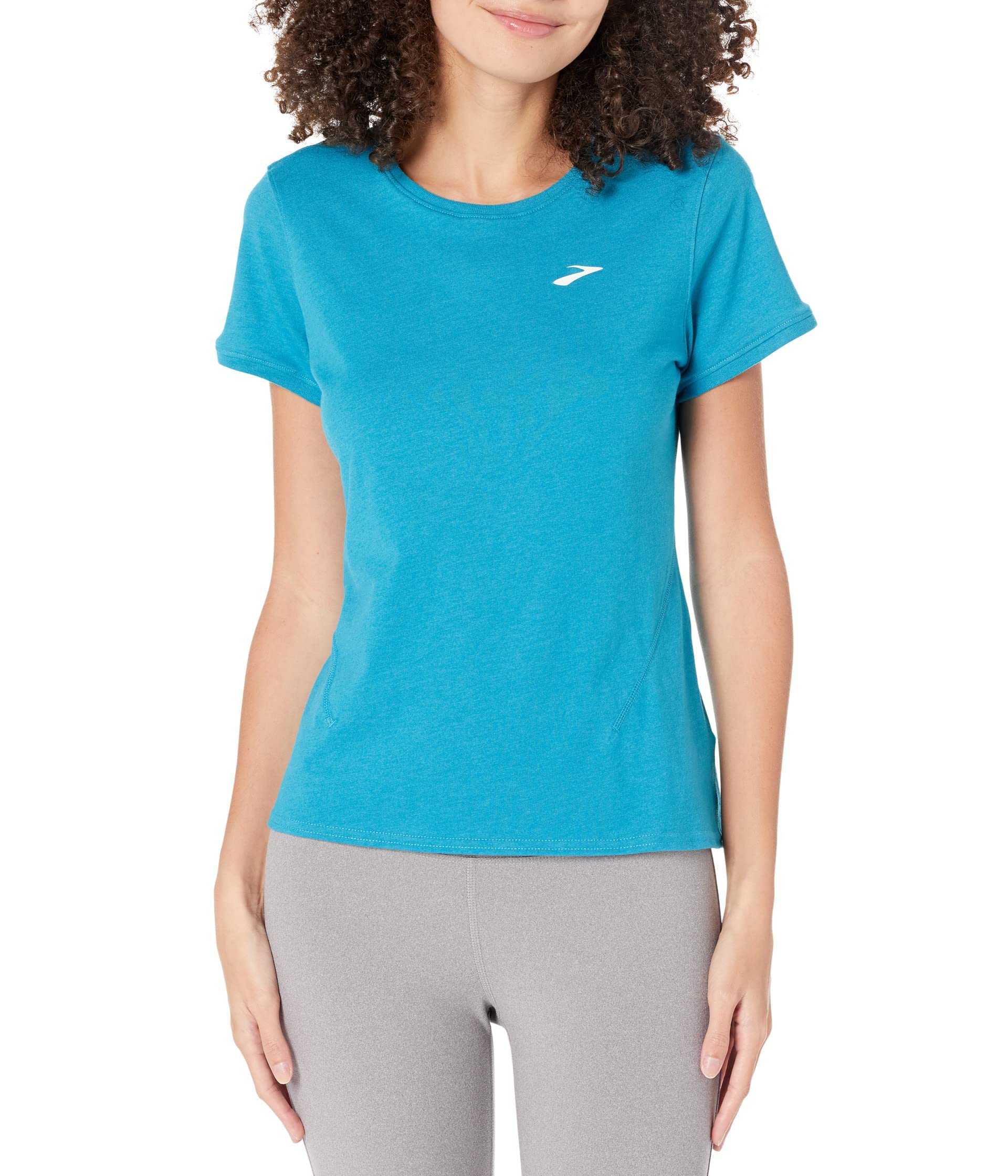 221614463 Distance Short Sleeve 2.0 T-Shirt Donna Htr Lagoon Taglia 25