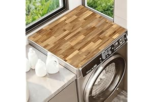 NYZE Washer Dryer Top Cover Mat, Non-Slip Laundry Room Decor, Laundry Room Kitchen Appliance Decor Protector Size 23.6x19.7in