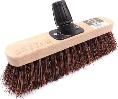 Cottam Stiff Sweeping Broom Head 11 Inch Rapid Lock No Tools