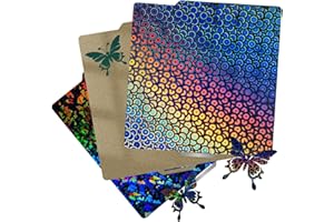 NORTHRENDA 【2pcs with 3 Patterns】Double Sided Smooth PEC PEK Build Plate + Textured PEI Sheet 257x257mm Spring Steel Flexible Print Bed Removable Surface Platform for Bambu Lab X1C/X1/X1E/P1P/P1S/A1 3D Printers