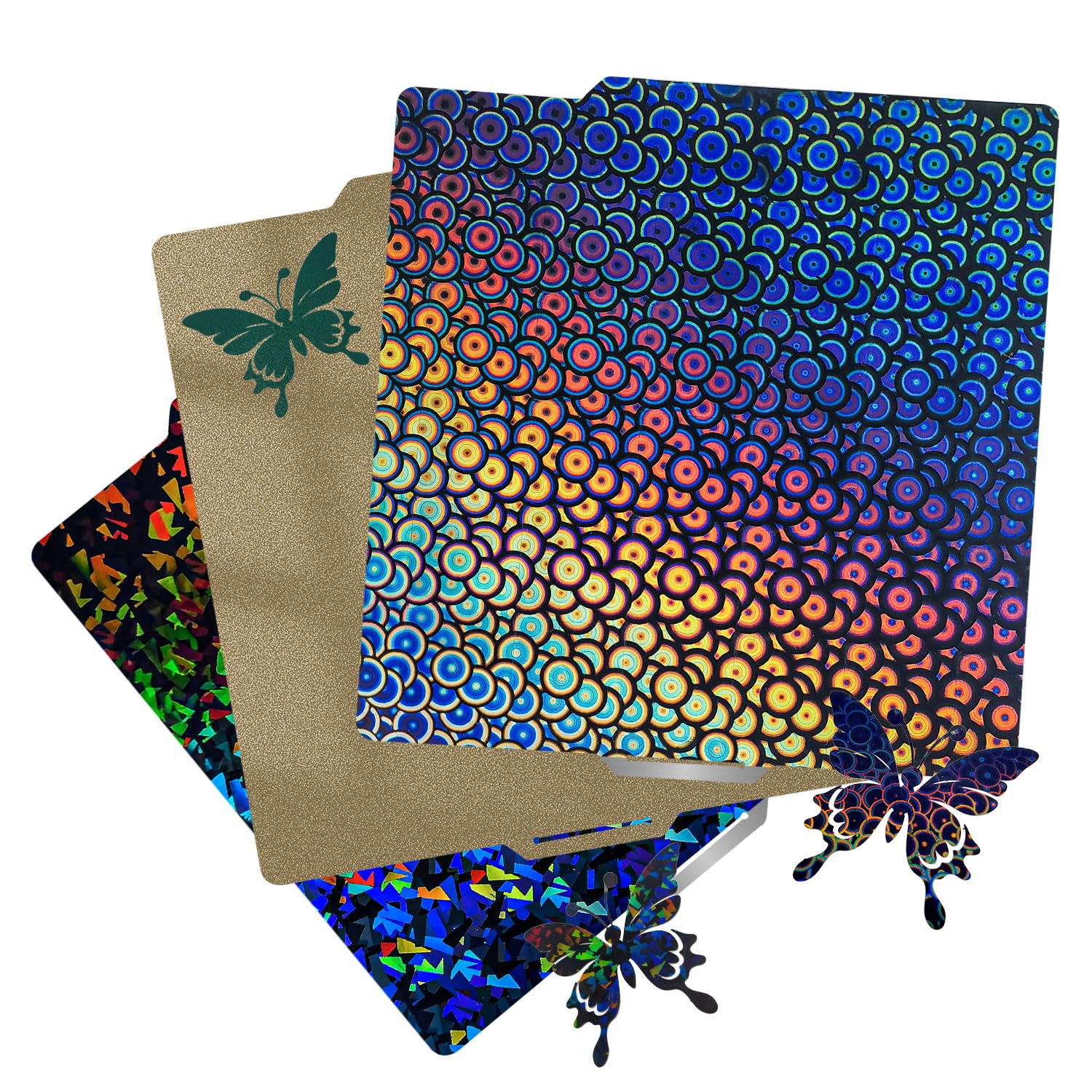 【2pcs with 3 Patterns】Double Sided Smooth PEC