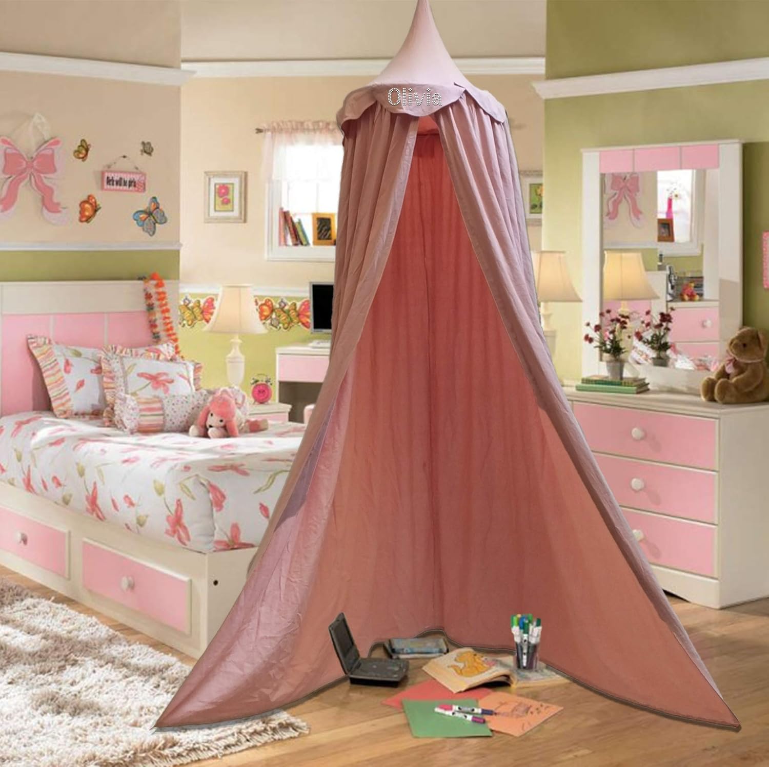 baby pink nursery accessories
