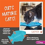 LICKIMAT Casper Fish-Shaped Cat Slow Feeder Turquoise view 5