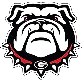Georgia Bulldog 4" Die Cut Vinyl Decal, New Bulldog Head