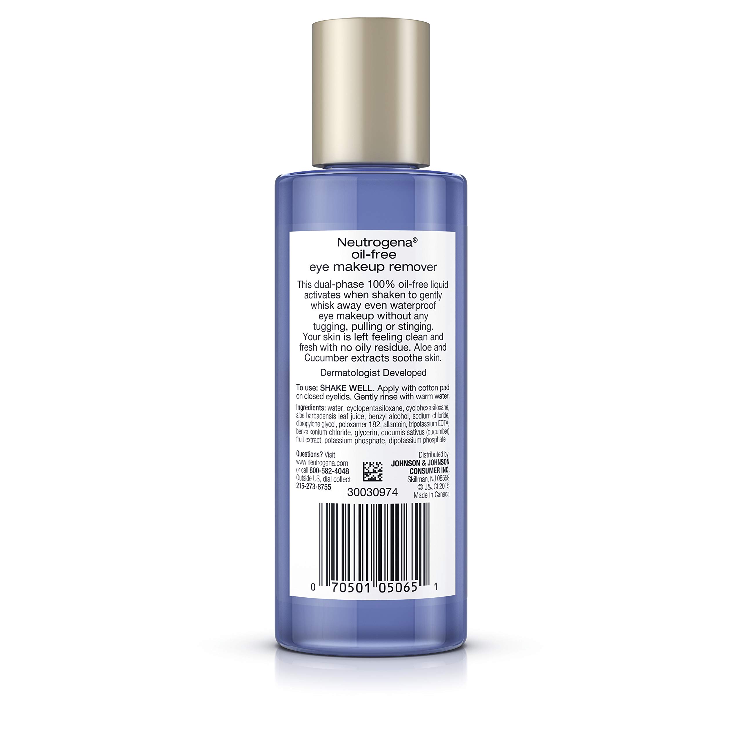 Neutrogena Gentle OilFree Eye Makeup Remover & Cleanser for Sensitive