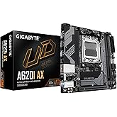 GIGABYTE A620I AX (AM5/ LGA 1718/ AMD/ A620/ Mini-ITX/ 5-Year Warranty/ DDR5/ Single M.2/ PCIe 4.0/ USB 3.2 Gen1 Type-C/Realt