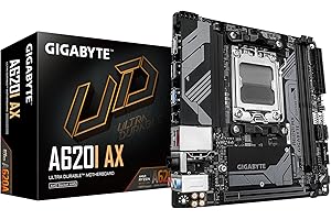 GIGABYTE A620I AX (AM5/ LGA 1718/ AMD/ A620/ Mini-ITX/ 5-Year Warranty/ DDR5/ Single M.2/ PCIe 4.0/ USB 3.2 Gen1 Type-C/Realt