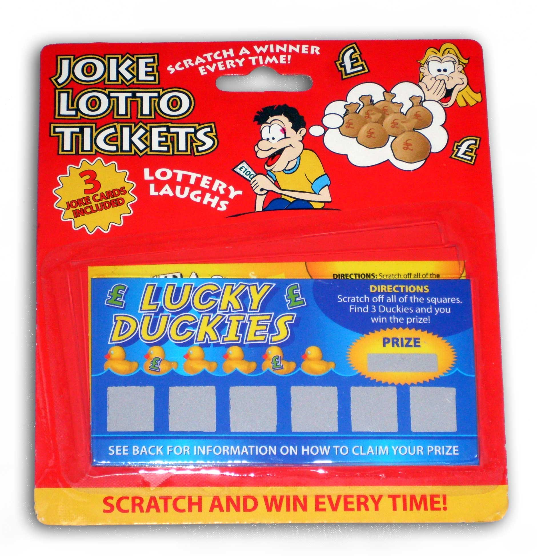 Henbrandt Fake Joke Lottery Scratch Cards