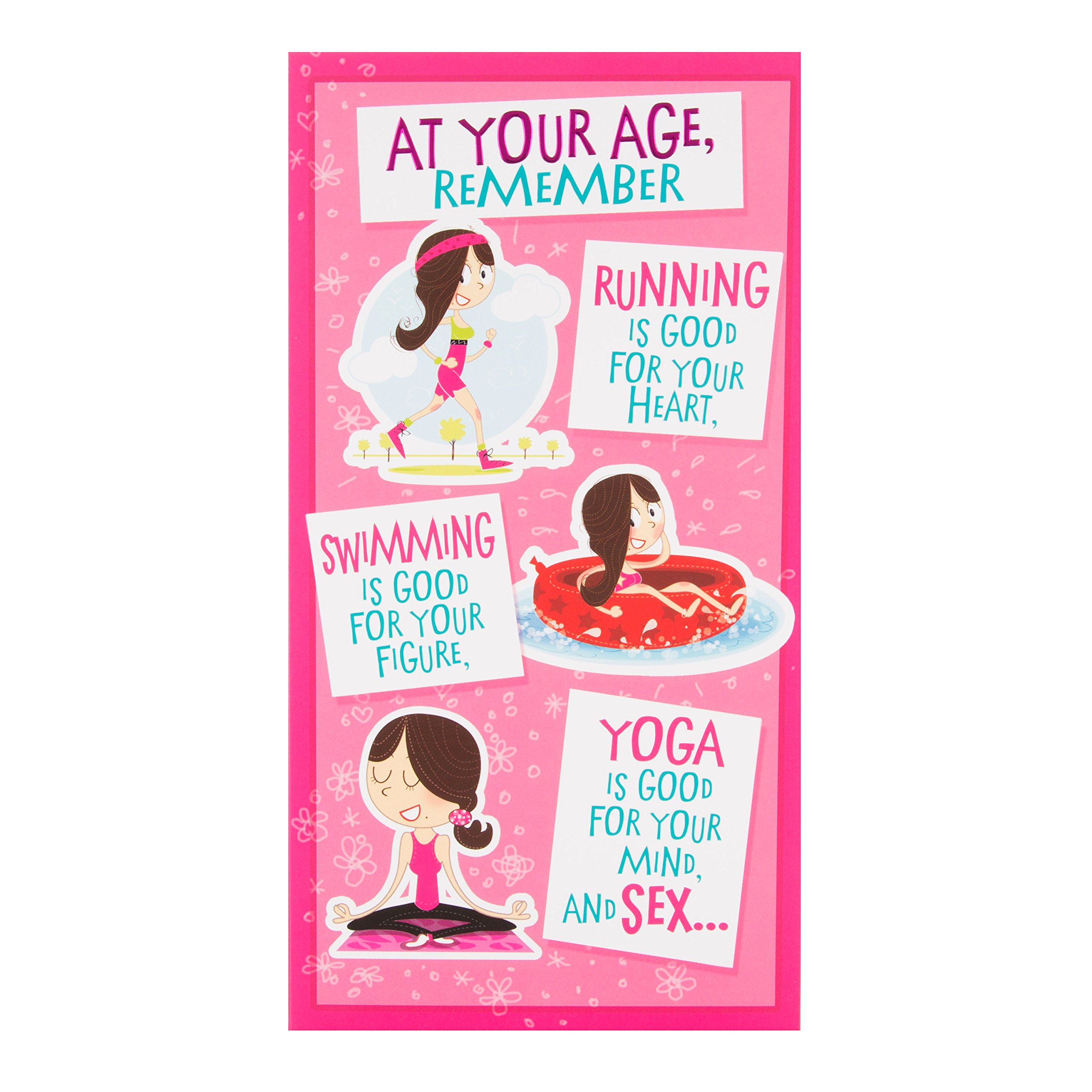 Hallmark Funny Birthday Card 'At Your Age' - Medium
