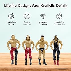 Wrestling Toys, Set of 12 Boxing Action Figures and