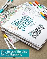 Ohuhu 160 Colours Dual Tip Colouring Pens Fineliner Brush Water-Based Art view 6
