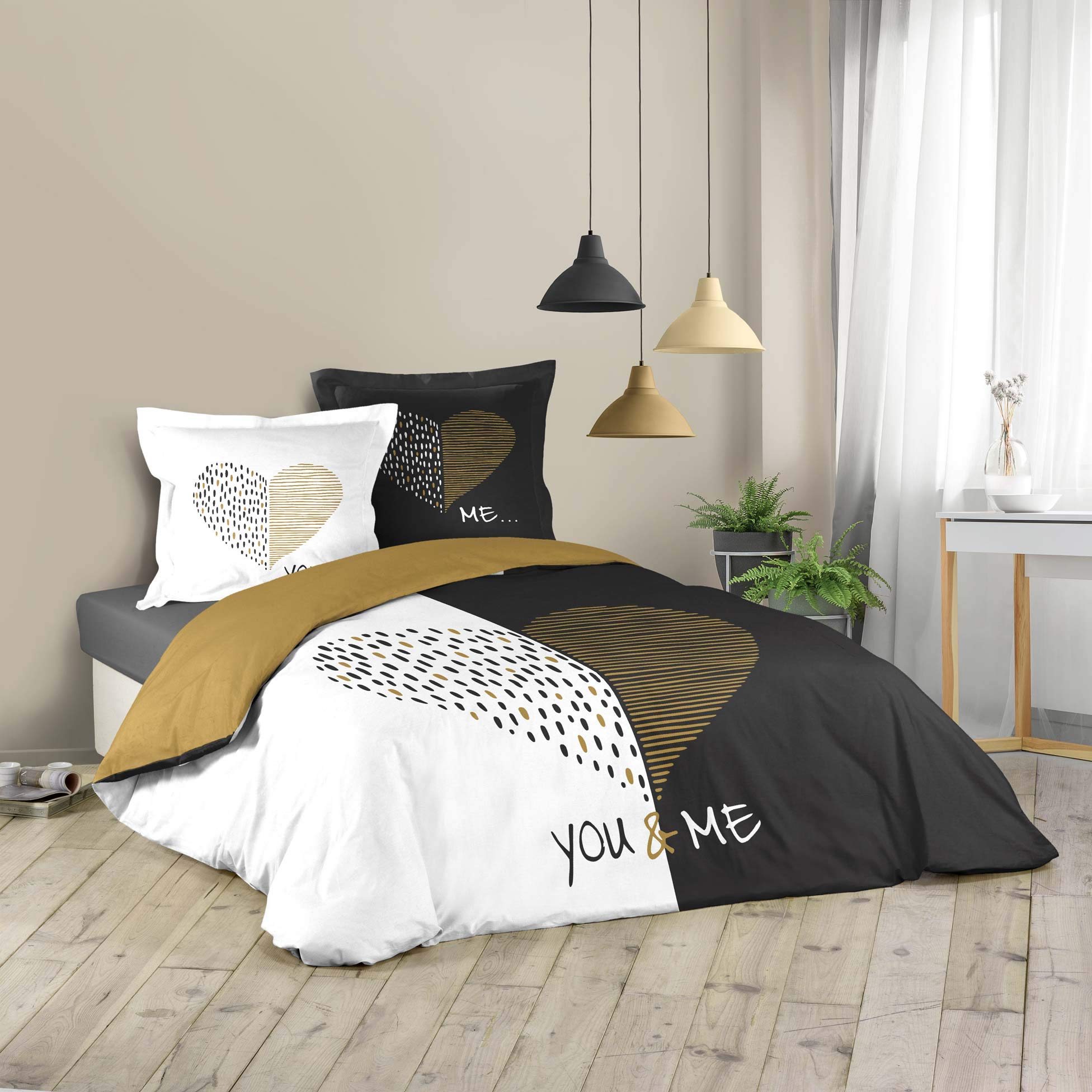 Douceur d'Intérieur, 3 Piece Bedding Set (240 x 220 cm) MIU 100% Cotton