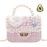 AWXZOM Toddler Kids Purse for Little Girls toddler purse baby purse (flower)