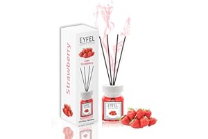 EYFEL EAU DE PARFUM EYFEL Strawberry Reed Diffuser Set - 4.05 fl oz Oil Diffuser Sticks, Bathroom & Home Fragrances, Scented Sticks, Home Decor