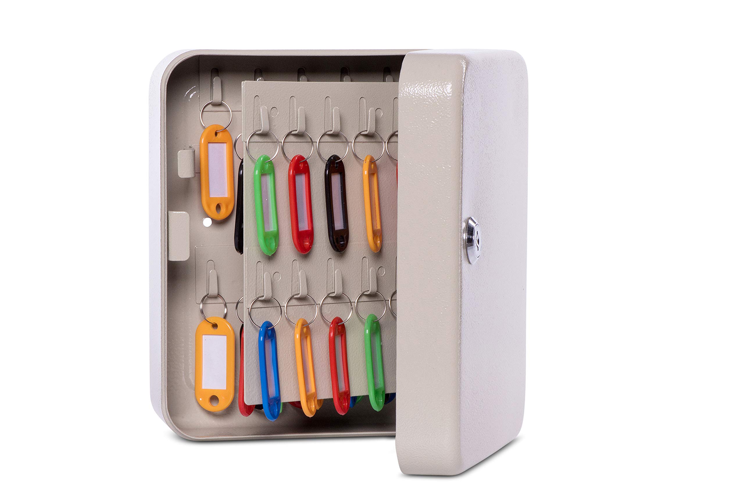 MAUL Wall Mounted Key Cabinet, 40 Keys, 20x16,5x8cm, Grey