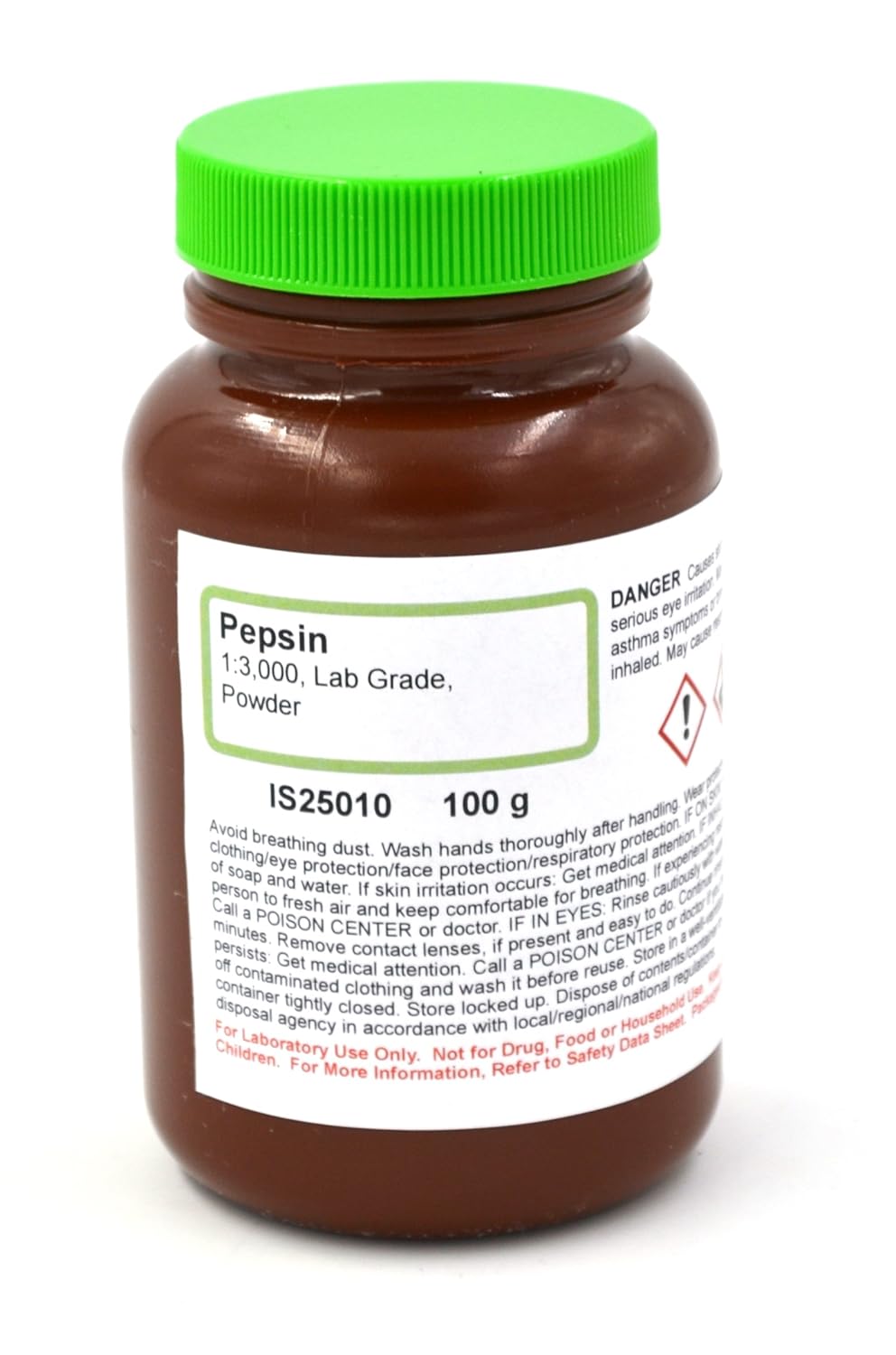 Lab-Grade Pepsin Powder, 100g (3000:1) - The Curated Chemical Collection