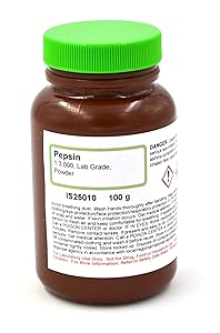 Lab-Grade Pepsin Powder, 100g (3000:1) - The Curated Chemical Collection