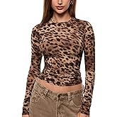 INLYRIC Women's Inbarely Soft Long Sleeve T-Shirts Crew Neck Basic Tees Slim Fitted Going Out Tops Trendy Fall Outfits