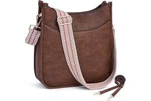 Caitina Women's Shoulder Handbags Fashion Vegan Leather Crossbody Bag Shoulder Purse For Ladies with 2PCS Adjustable Strap