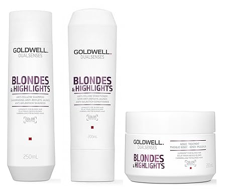 Goldwell Dualsenses Blondes & Highlights SET Shampoo 250ml + Conditioner 200ml + Treatment 200ml