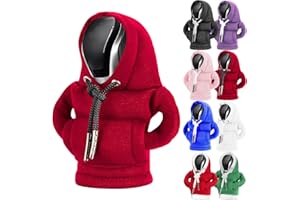 Rakizbe Car Gear Shift Hoodie, Universal Car Shift Knob Cover, Mini Hoodie for Auto Shifter, Automotive Interior Cute Gadgets Car Accessories