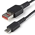 StarTech.com USBSCHAC1M Câble de charge sécurisé USB-A vers USB-C pour bloqueur de données uniquement Câble de chargement san