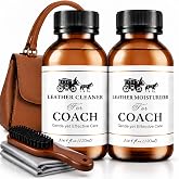 Bingbrofam Leather Cleaner &amp; Moisturizer Set for Coach, Gently Cleans Vachetta Leather, Restores Shine, Softens, Removes Stains &amp; Light Scratches, Works for All Luxury Brands