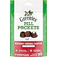 Greenies Pill Pockets for Dogs Tablet Size Natural Soft Dog Treats, Hickory Smoke Flavor, 3.2 oz. Pack (30 Treats)