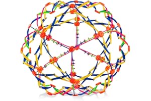 4E's Novelty Expandable Breathing Ball - Stress Reliever Fidget Toy for Yoga, Anxiety, Expanding Sphere from 6" to 12.5" for 