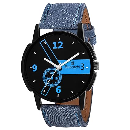 Analogue Black Dial Mens Watch B-G5014-BK-BL