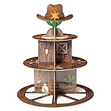 Haooryx Western Cowboy Party Decoration Cupcake