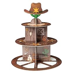Haooryx Western Cowboy Party Decoration Cupcake